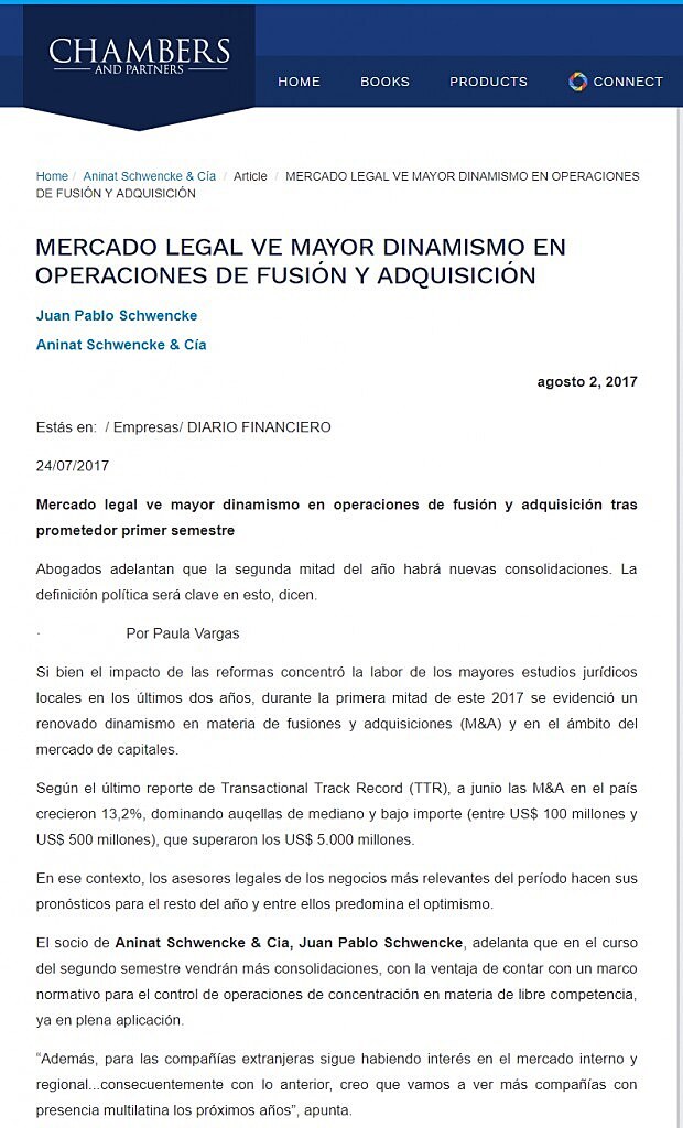 Mercado legal ve mayor dinamismo en operaciones de fusin y adquisicin